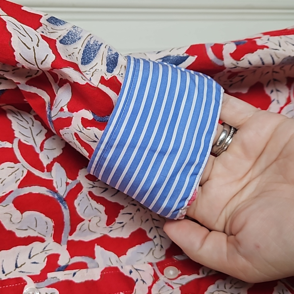 Chaps no iron button down Medium Floral - Picture 8 of 9